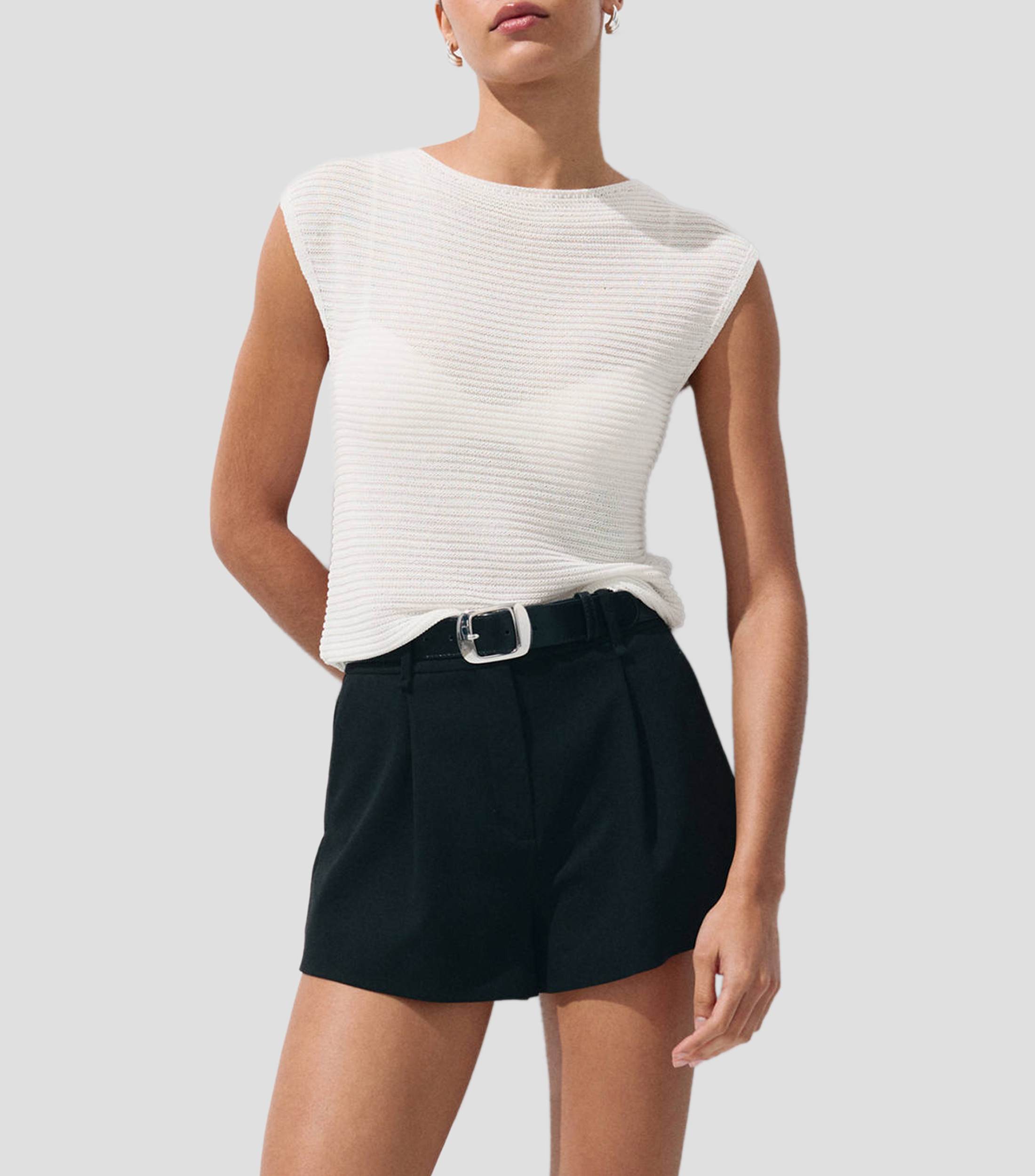 Suéter cuello redondo Mujer